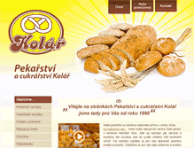 Tablet Screenshot of pekarstvi-kolar.cz